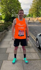 Luke Cole, Europa Road ready to run the London Marathon 2019