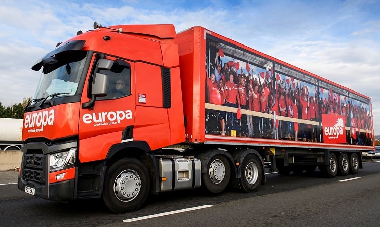 Europa Worldwide Group a logistics group operating out of the UK offering international freight shipping and European logistics services.