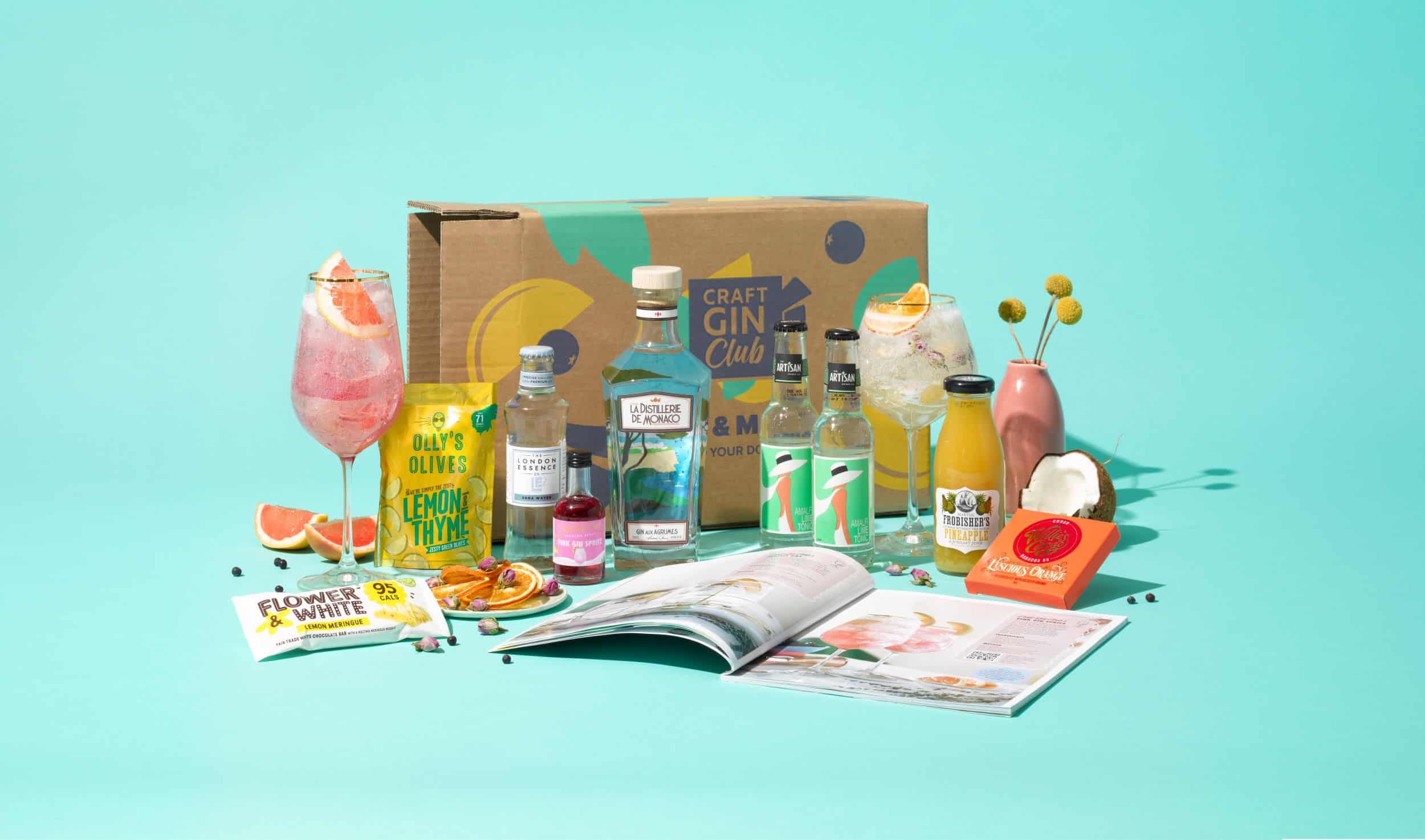Picture showing Craft Gin's Summer subscription box